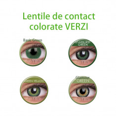 Lentile de contact colorate Verzi. foto