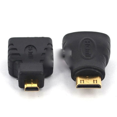 Set Adaptor Mini HDMI + Micro HDMI la HDMI mama foto