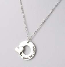 Pandantiv / Lantisor / Colier - I LOVE YOU MORE foto