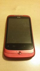 Telefon HTC Wildfire Impecabil ROSU 10/10 Neverlock Camera 5 MP Garantia Okazii foto