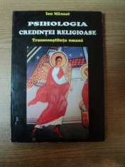 PSIHOLOGIA CREDINTEI RELIGIOASE de ION MANZAT foto