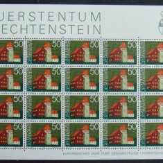 LIECHTENSTEIN 1975 - MONUMENTE, 3 M/SH, NEOBLITERATE - LCT 005