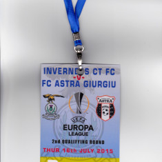 Acreditare meci fotbal INVERNESS CT - ASTRA GIURGIU (Europa League 16.07.2015)