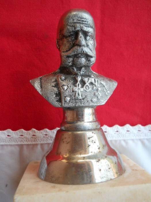 FRANC IOSIF I AUSTRIA CASA de HABSBURG Imparat si Rege...BUST VECHI de colectie