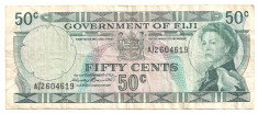 FIJI 50 CENTS ND(1969) F foto