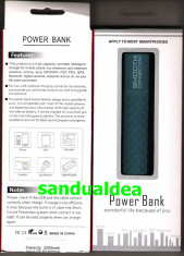 BATERIE EXTERNA (power bank) universala 2600mAh pentru iPhone, iPod, Samsung foto