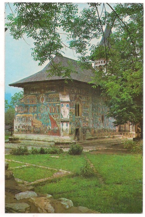% carte postala (ilustrata)-SUCEAVA-Biserica Voronet