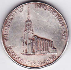 Medalie argint 1939 Germania biseica Mariahilf Munchen foto