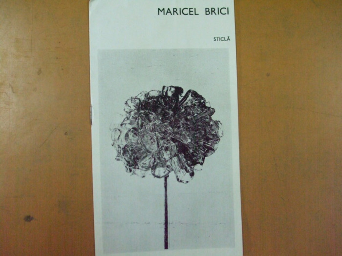 Maricel Brici pliant expozitie sticla forme decrorative Bucuresti 1976 Amfora