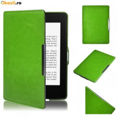 Husa Smart Amazon Kindle Paperwhite + folie protectie display + stylus foto