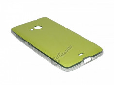 HUSA MICROSOFT LUMIA 535 JELLY LEATHER VERDE - CURIER GRATUIT foto