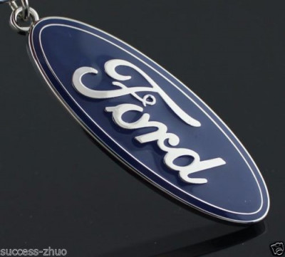 Breloc Ford si 4 capacele ventil inox cu logo foto