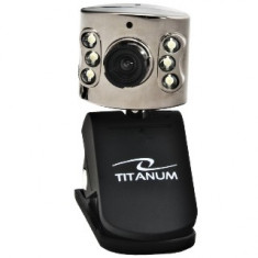 Webcam Camera Internet TITANUM cu microfon USB 2.0 6 Leduri foto