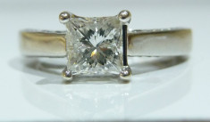 Inel logodna aur 14k cu diamante 1.26ct foto