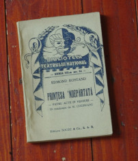 carte - Biblioteca teatrului national - Printesa &amp;#039;ndepartata de Edmond Rostand ! foto