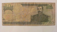 CY - 10 pesos 2001 Republica Dominicana foto