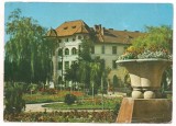 % carte postala (marca fixa)-CARANSEBES-Liceul nr 1, Circulata, Printata