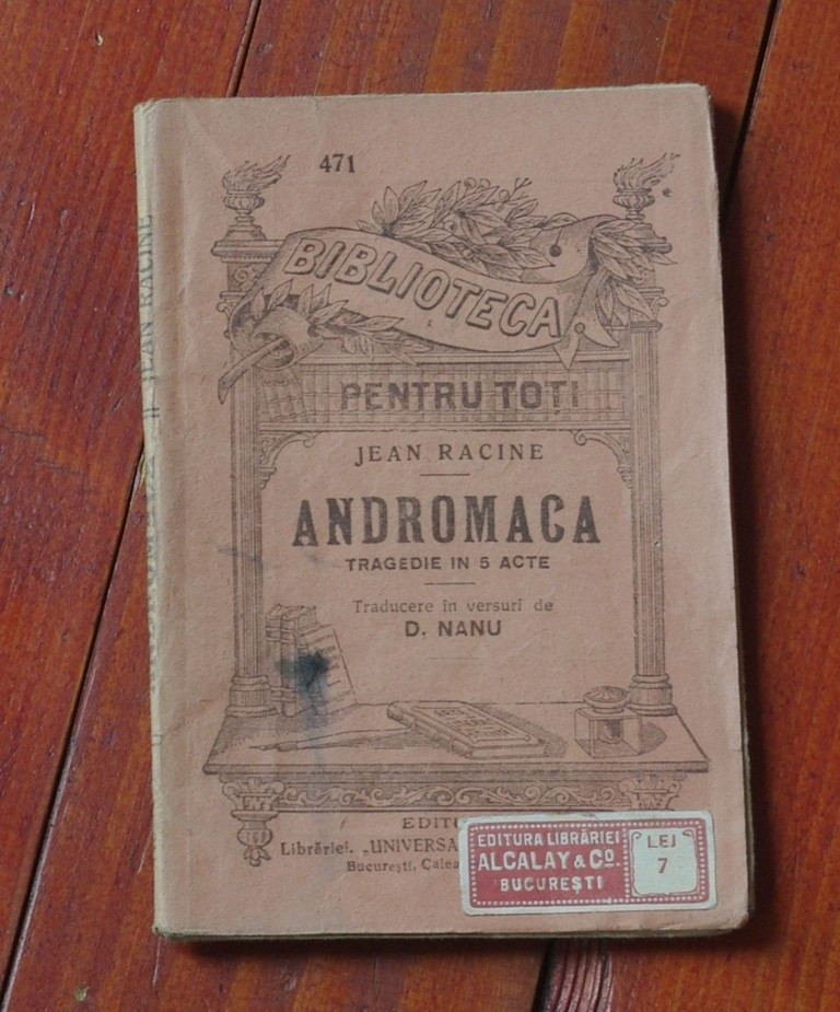 carte Biblioteca pentru toti - Andromaca de Jean Racine - 96 pagini ! |  arhiva Okazii.ro