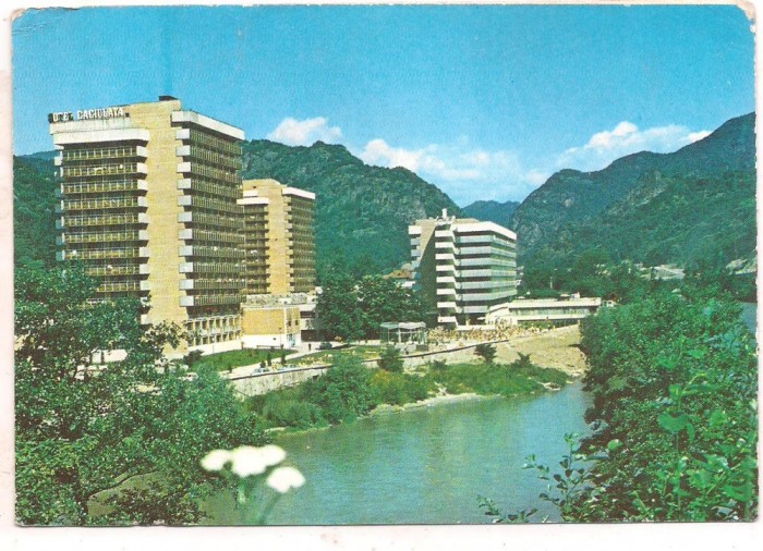 % carte postala (ilustrata)-CACIULATA-Hotelurile Caciulata