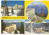 % carte postala (ilustrata)-BRASOV -Sinaia-Hotel Alpin -colaj, Circulata, Printata