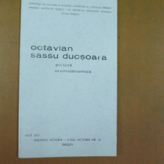 Octavian Sassu Ducsoara catalog expozitie pictura 1979 Brasov galeria Victoria