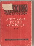 (C6160) ANTOLOGIA POEZIEI ROMANESTI, VOL.3, III, Alta editura