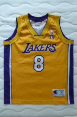 Tricou baschet Champion NBA Lakers Bryant 8; marime 11/12 ani (152 cm inaltime) foto