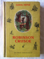 ROBINSON CRUSOE, Daniel Defoe, 1954. Cartonata, cu ilustratii de Jean Granville foto