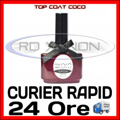 TOP COAT UV COCO PRO 14ML - MANICHIURA UNGHII FALSE GEL UV FRENCH - CALITATE MAX foto