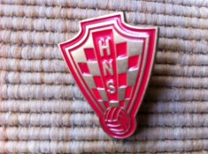 insigna federatia croata de fotbal HNS hrvatski nogometni savez hrvatska fudbal croatia fan sport hobby