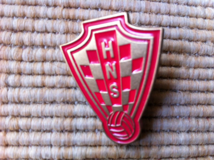 insigna croatia federatia croata fotbal HNS hrvatski nogometni savez sport hobby