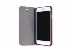 Husa piele bovina slim iPHONE 6 lux, tip flip cover deschidere laterala, MARO foto