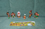 Lot 6 figurine surprize ou Kinder, indieni si explorator, plastic, colectie
