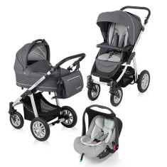 Baby Design Carucior multifunctional 3 in 1 Lupo Comfort cu scoica Leo 07 Graphite 2015 foto