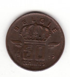 Belgia (Belgie) 50 centimes 1957 - KM#149.1 Type B
