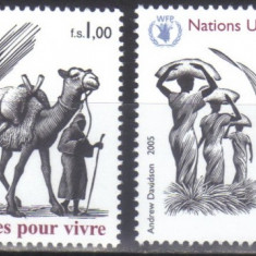 NATIUNILE UNITE ONU - GENEVA 2005, Transporturi, Fauna, serie neuzata, MNH