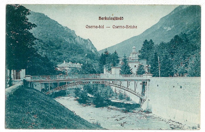 396 - HERCULANE, Caras-Severin, Bridge - old postcard - unused