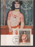 CEHOSLOVACIA 1968 &ndash; PICTURA FEMEIE, ILUSTRATA MAXIMA, FD76