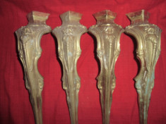 Set 4 picioare bronz masiv pt masa 40 cm NR 1 foto