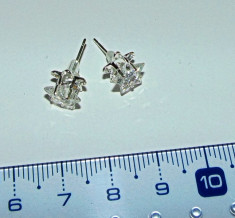 Cercei argint nemarcat - 7cm diam - STEA - 2+1 gratis produse pret fix KAY118 foto
