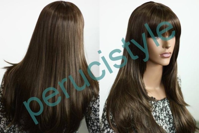 Peruca Par Saten 55 Cm Superba Par Drept Cu Breton Arhiva Okaziiro