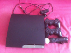 PlayStation 3 Slim 250gb + 2 controllere + PlayStation Move Pack + 10 jocuri !!! foto