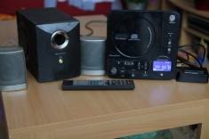 Micro sistem audio combina Wharfedale IS73 cu subwoofer, ipod dock ,stick , card foto