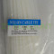 Colier plastic - fasete - soricei - 5x200mm alb - set 100buc