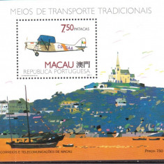 Macau, Macao, 1989, Aviatie, Corabii, serie neuzata, MNH