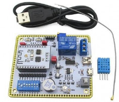 Placa dezvoltare WIFI ESP8266 cu releu / buzzer / DHT11 #069 foto