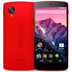 Smartphone LG Google Nexus 5 D821 16GB LTE rosu plus Book Cover foto