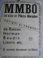 Afise (format mic) promovare filme anul 1925 - 3 buc. foto