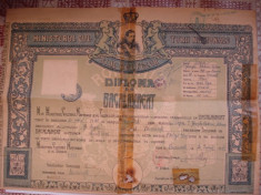 Diploma de bacalaureat foto