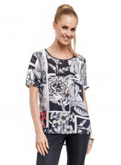 Bluza 100% vascoza - Lady M - art 86301 print floral foto